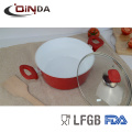 6pcs forged red cookware set